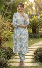 Powder Blue Lilys Suit Set - Sukoon 14.0 - Image 2