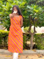 Sunset Bandhani Kurta - SALE - Image 2