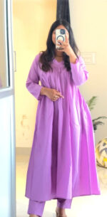 Minimal Lavender Bloom Suit Set