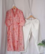 Peach Floral Suit Set - Raahat 7.0 - Image 2