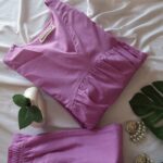 Minimal Lavender Bloom Suit Set - Image 3
