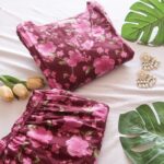 Mehroon Blooms Suit Set - Aaram 2.0