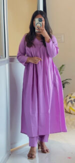 Minimal Lavender Bloom Suit Set - Image 2