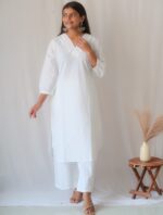 Classic White Suit Set - Aaram - Image 2