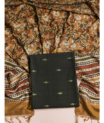 Cotton with chanderi dupatta suit set