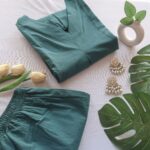 Minimal Green Comforter Suit Set