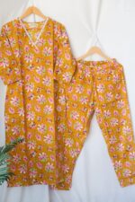 Mustard Bloom Slim Fit Suit Set - Sukoon 10.0 - Image 2