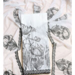 Cotton embroidery with mul dupatta