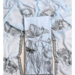 Cotton embroidery with mul dupatta