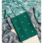 Pure Cotton Woven top with mercidiced handloom ikat dupatta suit set