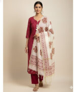 COTTON WOVEN 3 PIECE SUIT SET - Image 2